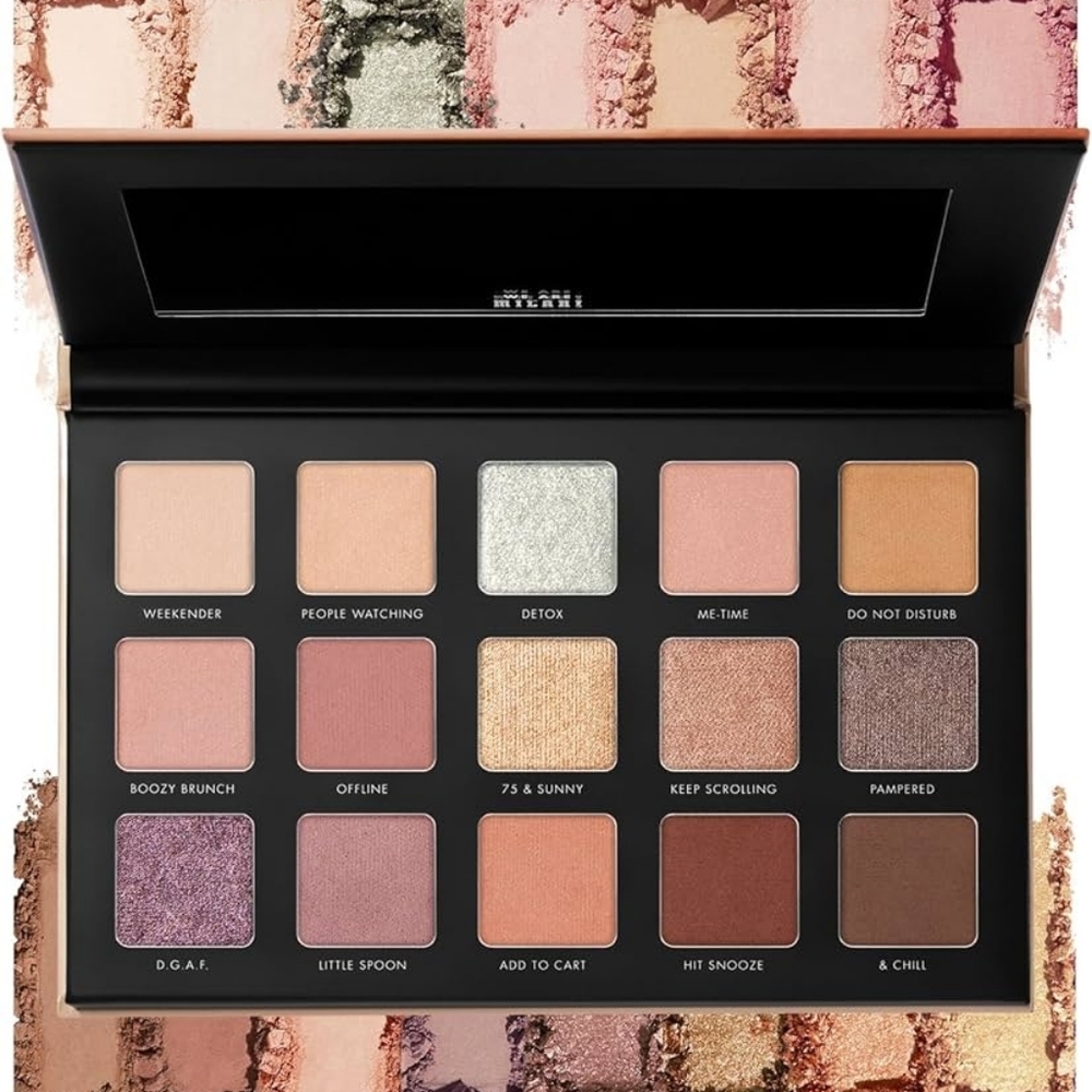 Milani Gilded Nude Hyper Pigmented Eyeshadow Palette - 15 Natural Looking